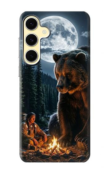 S4095 Majestic Bear Indian Wilderness Art Case For Samsung Galaxy S24 FE