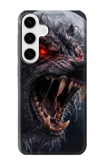 S4094 Wolf Moonlight Fantasy Art Case For Samsung Galaxy S24 Plus