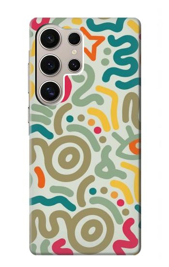 S4078 Abstract Colorful Doodle Pattern Case For Samsung Galaxy S24 Ultra