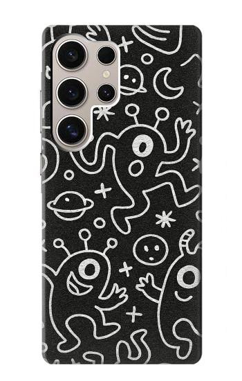 S4101 Cute Cartoon Monster Pattern Case For Samsung Galaxy S24 Ultra