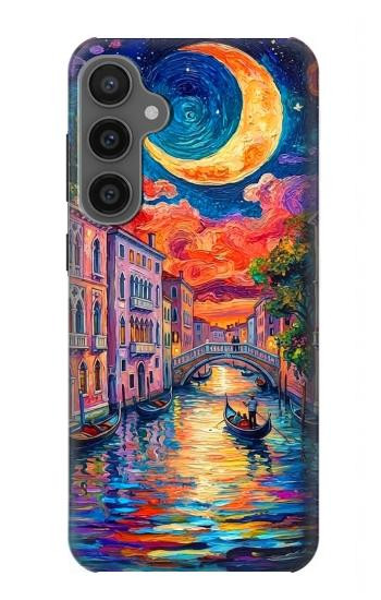S4083 Colorful Painting Moonlit Venice City Case For Samsung Galaxy S23 FE