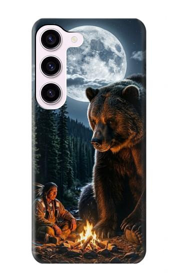 S4095 Majestic Bear Indian Wilderness Art Case For Samsung Galaxy S23