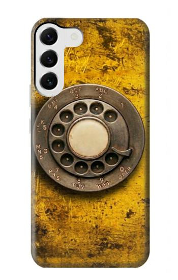 S4107 Retro Rotary Phone Dial Vintage Case For Samsung Galaxy S23 Plus