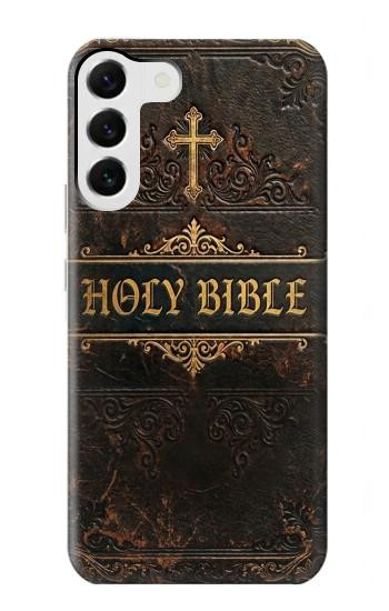 S4109 Vintage Antique Bible Book Cover Art Case For Samsung Galaxy S23 Plus