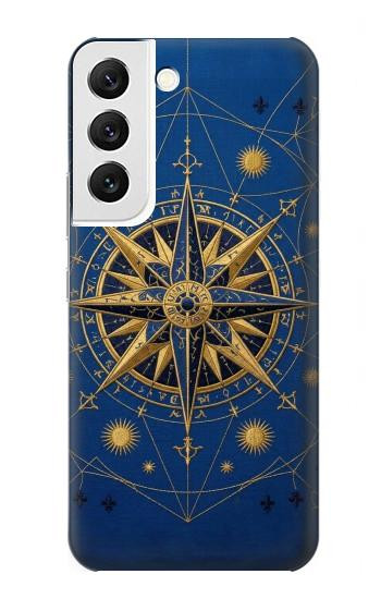S4086 Nautical Compass Maritime Design Case For Samsung Galaxy S22