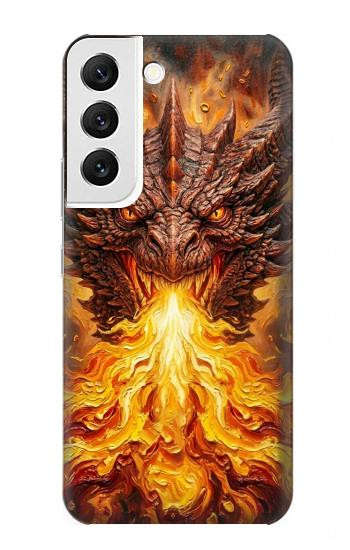 S4090 Epic Fire Dragon Fantasy Illustration Case For Samsung Galaxy S22
