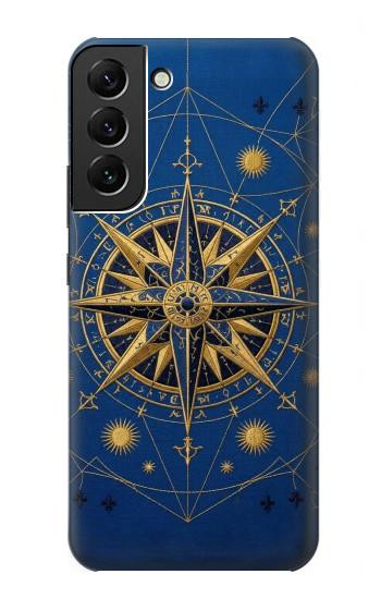 S4086 Nautical Compass Maritime Design Case For Samsung Galaxy S22 Plus