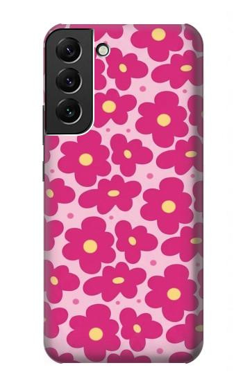 S4097 Pink Floral Seamless Pattern Design Case For Samsung Galaxy S22 Plus