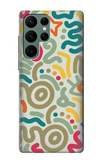 S4078 Abstract Colorful Doodle Pattern Case For Samsung Galaxy S22 Ultra