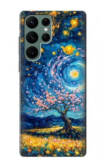 S4081 Dreamy Spiral Galaxy Night Sky Art Case For Samsung Galaxy S22 Ultra