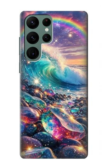 S4084 Rainbow Ocean Wave Fantasy Case For Samsung Galaxy S22 Ultra