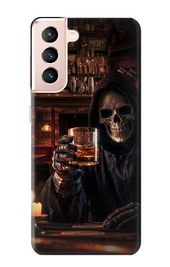 S4102 Vintage Skull Tavern Artwork Case For Samsung Galaxy S21 5G