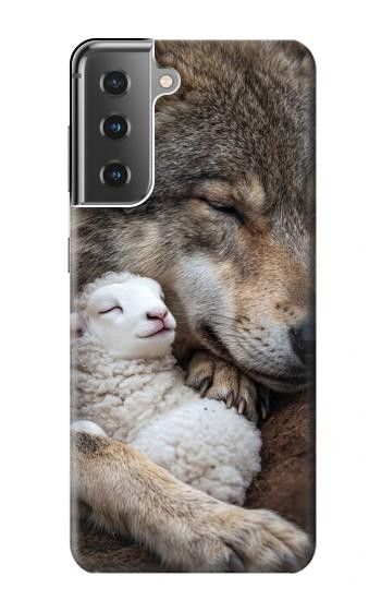 S4089 Gentle Wolf And Lamb Friendship Art Case For Samsung Galaxy S21 Plus 5G, Galaxy S21+ 5G