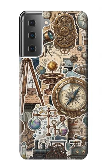 S4100 Vintage Scientific Discovery Collage Case For Samsung Galaxy S21 Plus 5G, Galaxy S21+ 5G