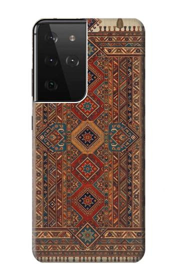 S4096 Traditional Geometric Pattern Design Case For Samsung Galaxy S21 Ultra 5G