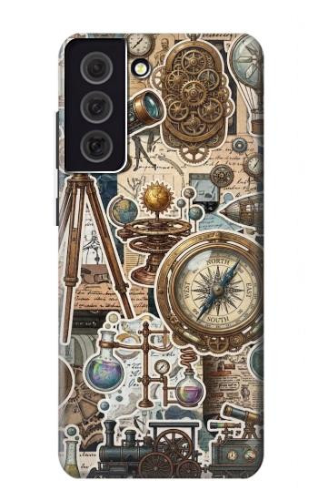 S4100 Vintage Scientific Discovery Collage Case For Samsung Galaxy S21 FE 5G
