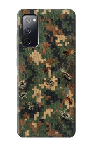 S4091 Green Digital Camouflage Pattern Case For Samsung Galaxy S20 FE