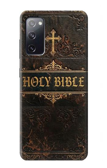 S4109 Vintage Antique Bible Book Cover Art Case For Samsung Galaxy S20 FE
