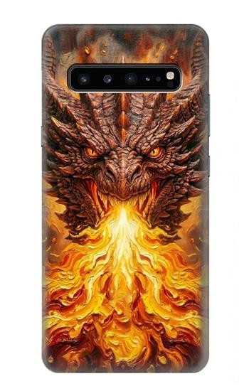S4090 Epic Fire Dragon Fantasy Illustration Case For Samsung Galaxy S10 5G