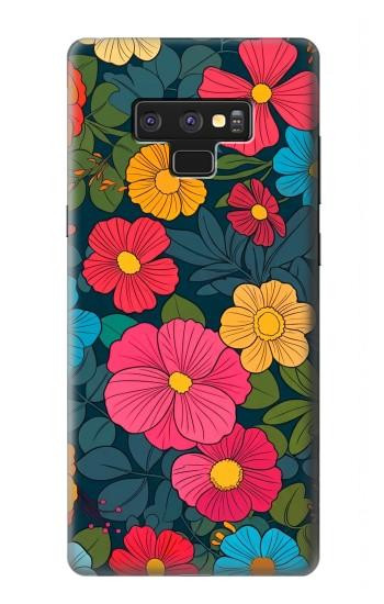 S4105 Vibrant Colorful Floral Pattern Case For Note 9 Samsung Galaxy Note9