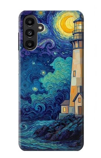 S4092 Moonlit Lighthouse Coastal Painting Case For Samsung Galaxy A13 5G