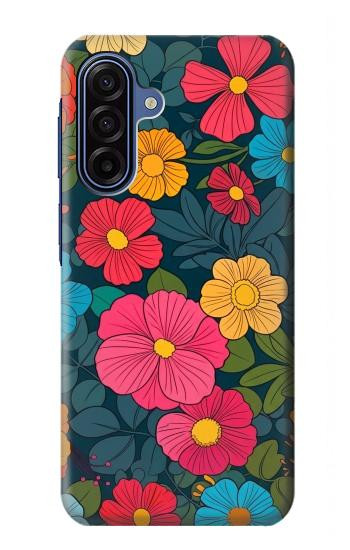 S4105 Vibrant Colorful Floral Pattern Case For Samsung Galaxy A17