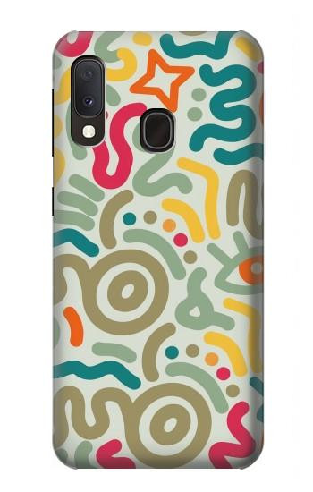 S4078 Abstract Colorful Doodle Pattern Case For Samsung Galaxy A20e