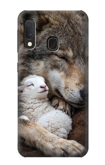 S4089 Gentle Wolf And Lamb Friendship Art Case For Samsung Galaxy A20e