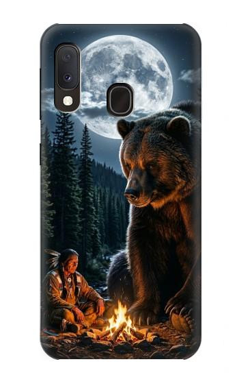 S4095 Majestic Bear Indian Wilderness Art Case For Samsung Galaxy A20e