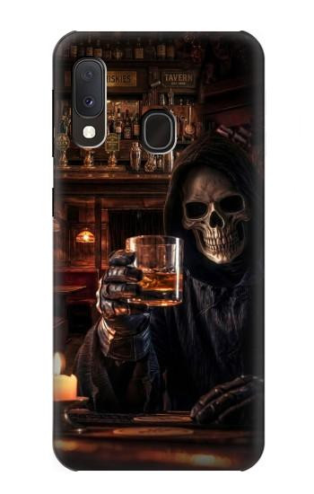 S4102 Vintage Skull Tavern Artwork Case For Samsung Galaxy A20e