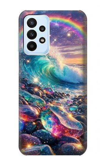 S4084 Rainbow Ocean Wave Fantasy Case For Samsung Galaxy A23