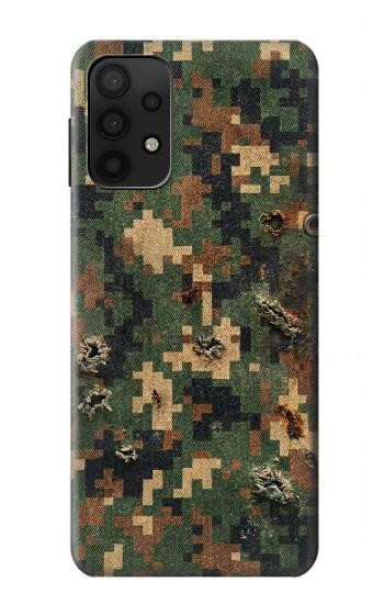 S4091 Green Digital Camouflage Pattern Case For Samsung Galaxy A32 5G