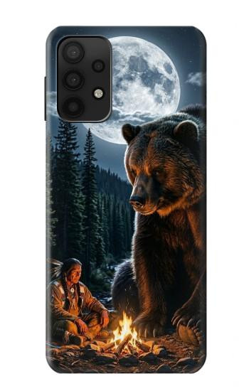 S4095 Majestic Bear Indian Wilderness Art Case For Samsung Galaxy A32 5G