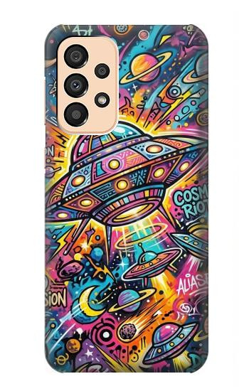 S4085 Cosmic Spaceship Psychedelic Art Case For Samsung Galaxy A33 5G