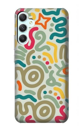 S4078 Abstract Colorful Doodle Pattern Case For Samsung Galaxy A34 5G