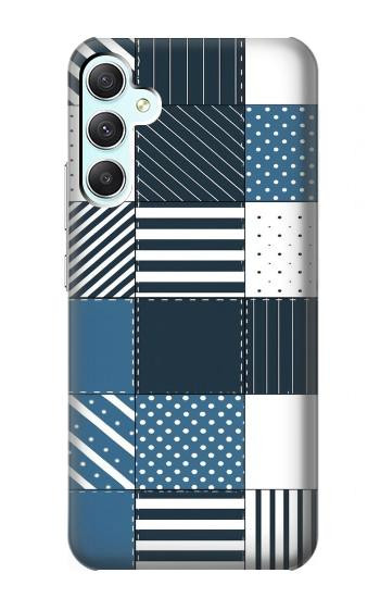 S4082 Modern Geometric Patchwork Pattern Case For Samsung Galaxy A34 5G