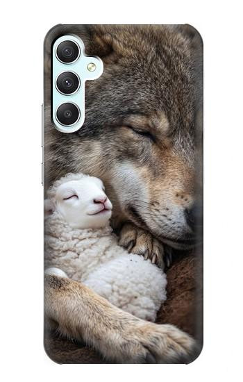 S4089 Gentle Wolf And Lamb Friendship Art Case For Samsung Galaxy A34 5G