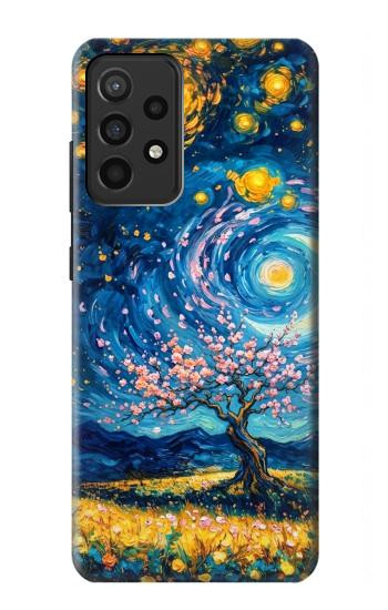 S4081 Dreamy Spiral Galaxy Night Sky Art Case For Samsung Galaxy A52, Galaxy A52 5G