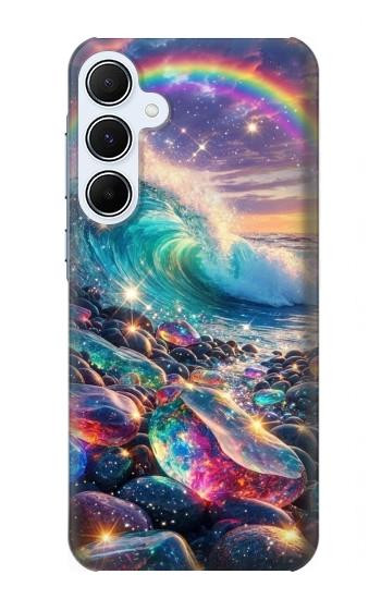S4084 Rainbow Ocean Wave Fantasy Case For Samsung Galaxy A55 5G