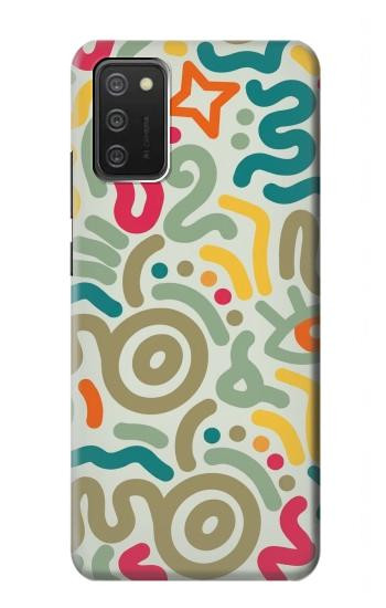 S4078 Abstract Colorful Doodle Pattern Case For Samsung Galaxy A03S