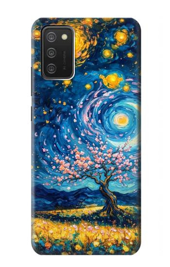 S4081 Dreamy Spiral Galaxy Night Sky Art Case For Samsung Galaxy A03S