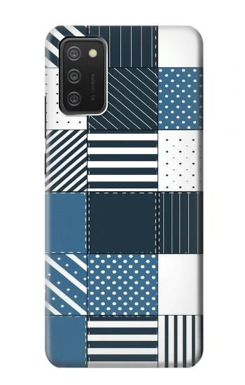 S4082 Modern Geometric Patchwork Pattern Case For Samsung Galaxy A03S