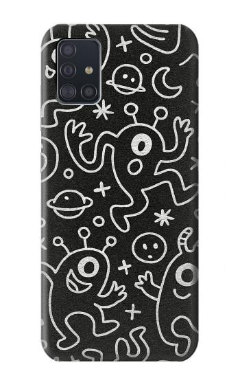 S4101 Cute Cartoon Monster Pattern Case For Samsung Galaxy A51