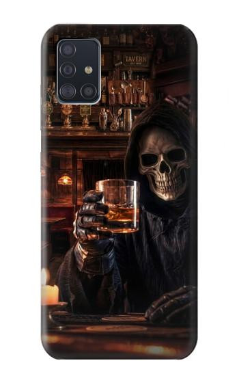 S4102 Vintage Skull Tavern Artwork Case For Samsung Galaxy A51