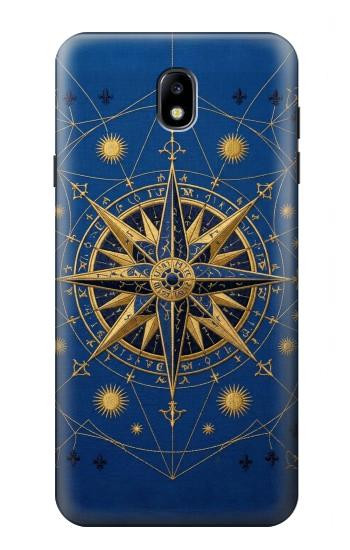 S4086 Nautical Compass Maritime Design Case For Samsung Galaxy J7 (2018), J7 Aero, J7 Top, J7 Aura, J7 Crown, J7 Refine, J7 Eon, J7 V 2nd Gen, J7 Star