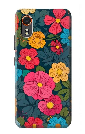 S4105 Vibrant Colorful Floral Pattern Case For Samsung Galaxy XCover7