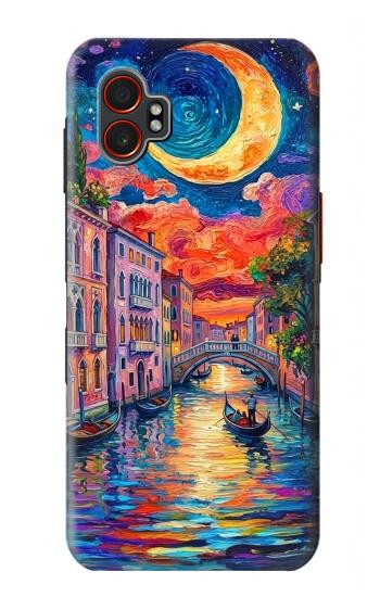 S4083 Colorful Painting Moonlit Venice City Case For Samsung Galaxy XCover7 Pro