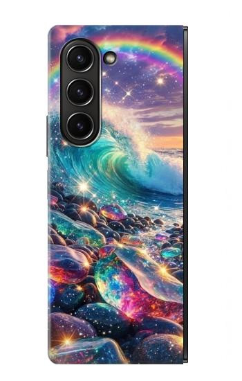 S4084 Rainbow Ocean Wave Fantasy Case For Samsung Galaxy Z Fold 5