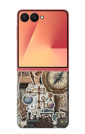 S4100 Vintage Scientific Discovery Collage Case For Samsung Galaxy Z Flip 7