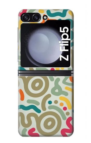 S4078 Abstract Colorful Doodle Pattern Case For Samsung Galaxy Z Flip 5